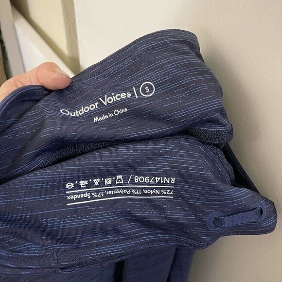 Outdoor voices techsweat flex kneecap workout leggings baltic blue size small - Picture 5 of 5